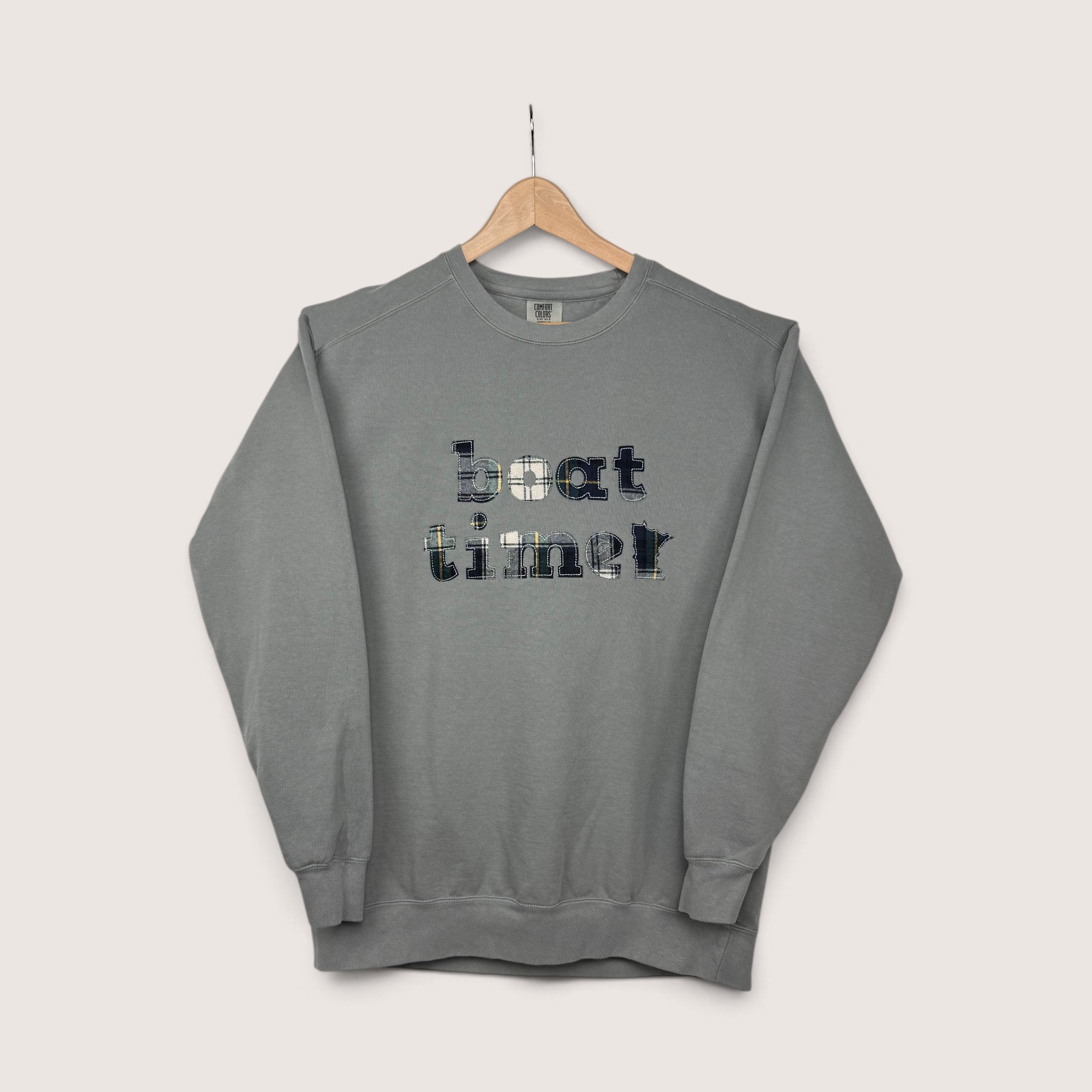 Boat Time Flannel Crewneck