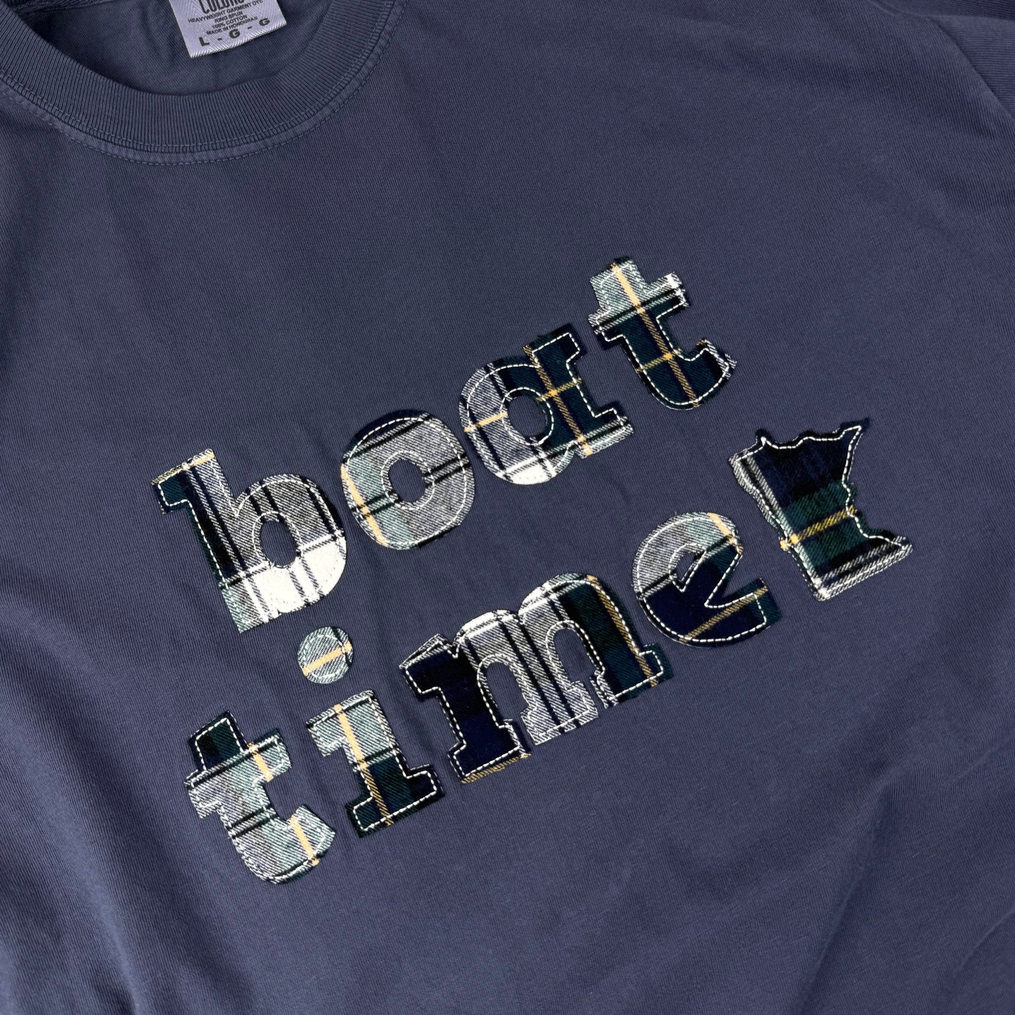 Boat Time Flannel Tee