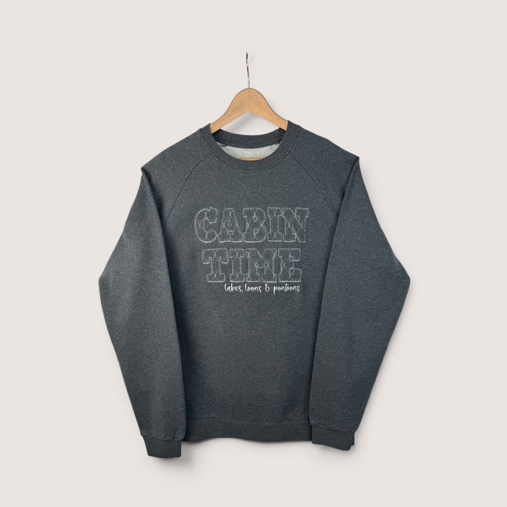 Cabin Time Fleece Applique Crewneck
