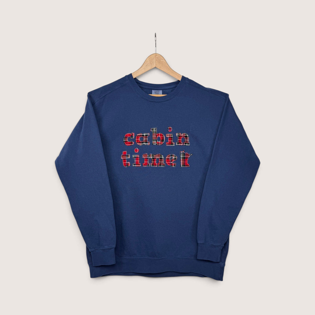 Cabin Time Flannel Crewneck