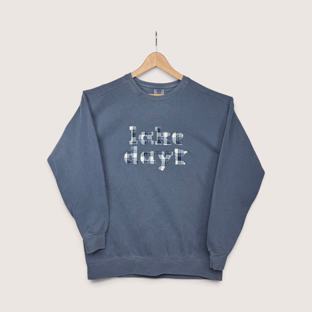 Lake Day Flannel Crewneck