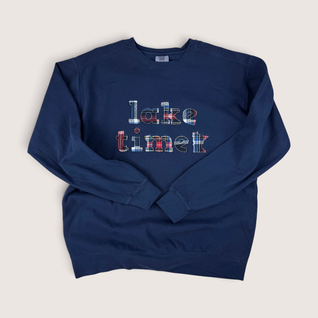 Lake Time Flannel Crewneck