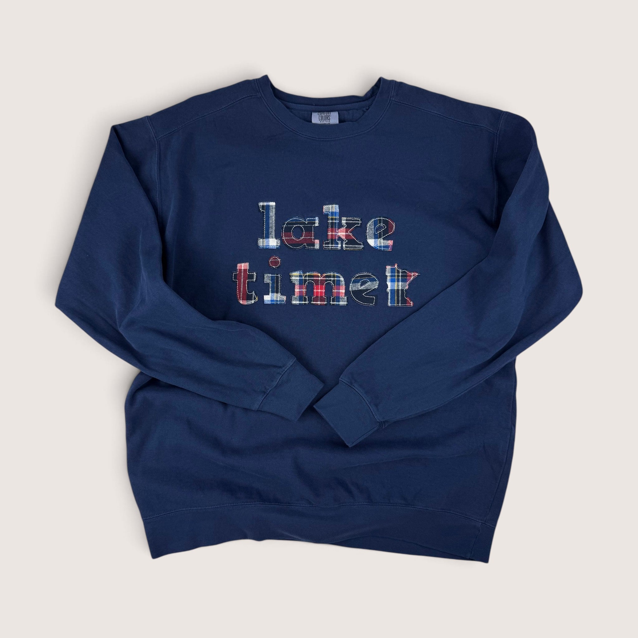 Lake Time Flannel Crewneck